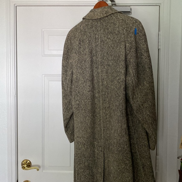 Vintage London Town Samuelsohn Tailored Tweed Wool Overcoat. - Picture 4 of 14